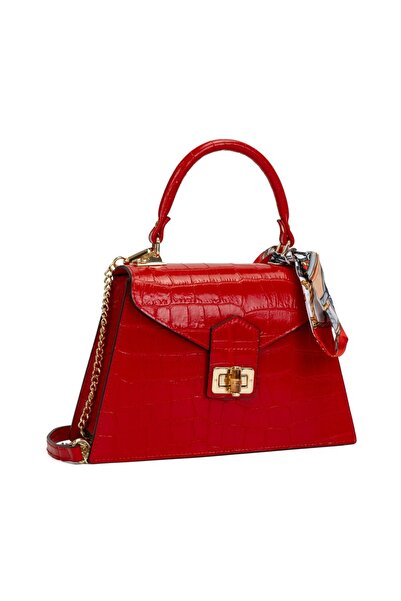 Posete Fagaras Noemi Leather Purse - Red, Casual Bag Made of Genuine Leather, Handbag, Bags