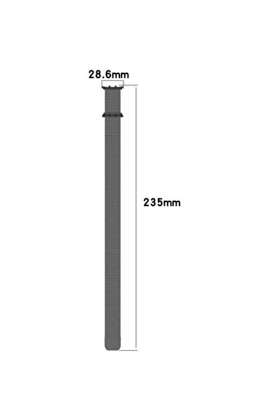 Beauenty Magnetic Strap for Honor Watch5 Stainless Steel Milanese Loop (Black)