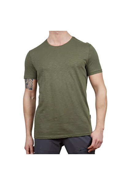 Alpinist Summer Short Sleeve Khaki Basic Tshirt