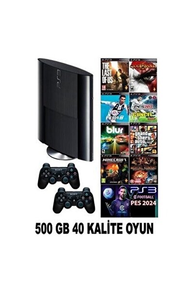 ProGameX Ps3 500 GB Süper Slin 40 Adet Dijital Oyun (Yenilenmiş Ps3)