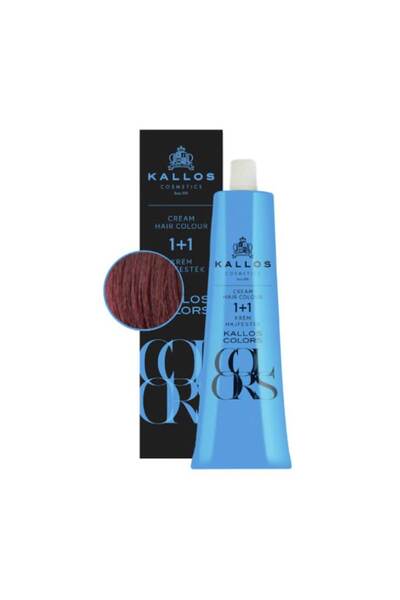Kallos Cosmetics Vopsea de par Colors Kallos 60 ml nr.6V rosu pruna
