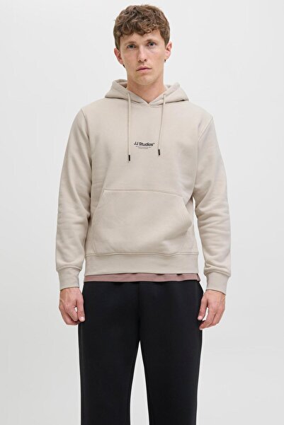 Jack & Jones Ανδρικό φούτερ με κουκούλα με εμπριμέ λογότυπο στο στήθος - Soho