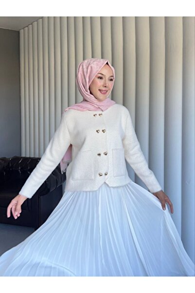 Thebomb Merve Pocketed Knitwear Jacket