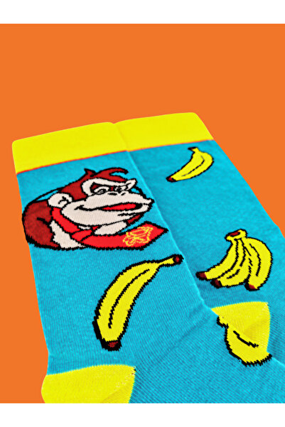 Shuttle Park Special Series Happy Colorful Patterned Monkey Socks Fun Comfortable Stylish Design Style Socks