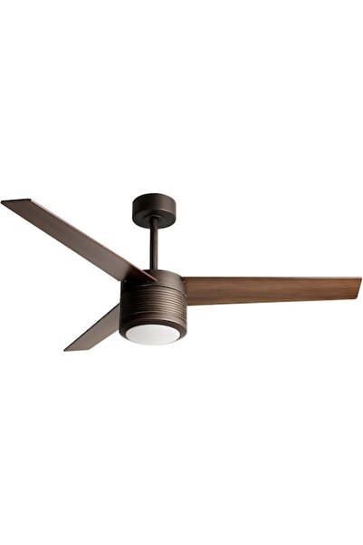 OEM 52-inch LED Ceiling Fan, 3 Blades, Remote, Dimmable, 3000K-6000K, Wood