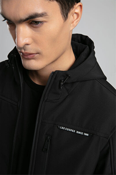 Lee Cooper Regular Fit Hooded Zippered Coat Men's Coat 261 Lcm 232001 8101