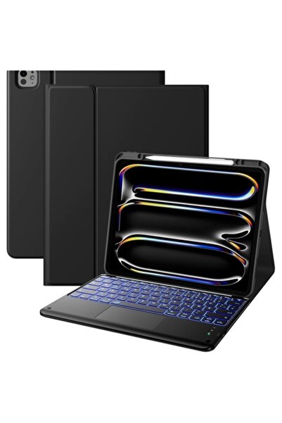 OEM Keyboard case for iPad Pro 13, ergonomic design, 7-color backlight, black