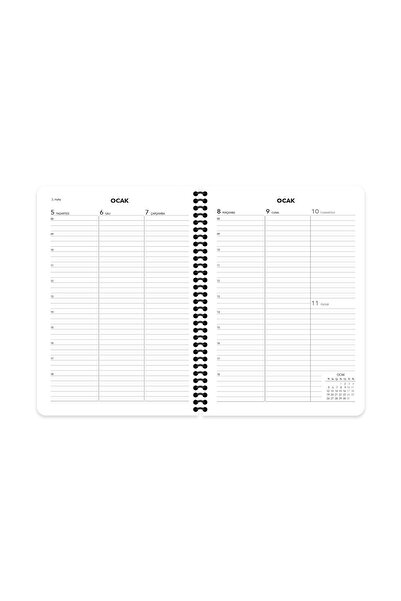 GENC DIJITAL BASKI Keskin 2026-17*24 Spiral Weekly Agenda - Blue