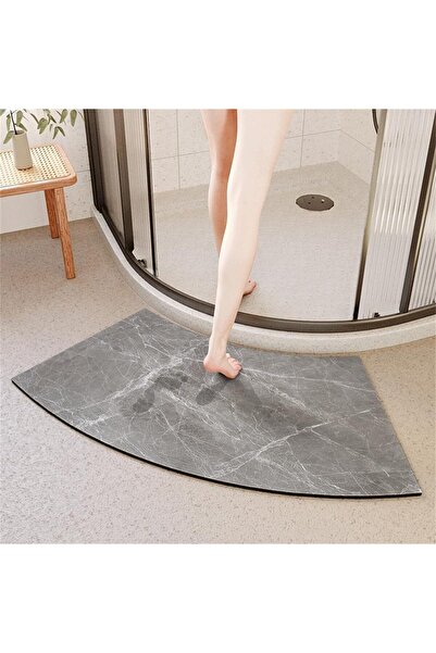 Faria Super Absorbent, Quick-Drying Mat, Made of Diatomite and Rubber, Non-Slip, 50x80cm, Gray