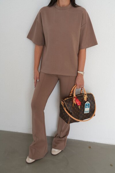 Özge Özgenç Tok Texture Oversize Tshirt