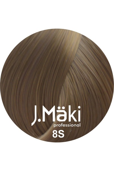 J.Mäki professional Vopsea de păr cu conținut scăzut de amoniac 8S blond nisipos 60 ml