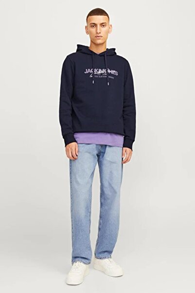 Jack & Jones 12256848 Ανδρικό φούτερ με κουκούλα Jjalvis Sweat Hood