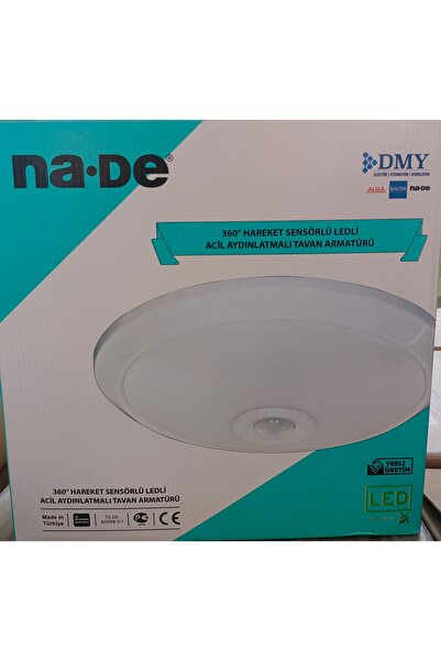 Na-de NADE NDP-1051-12-03 360°HS Acil Ledli Tavan Armatürü 12W 6500K