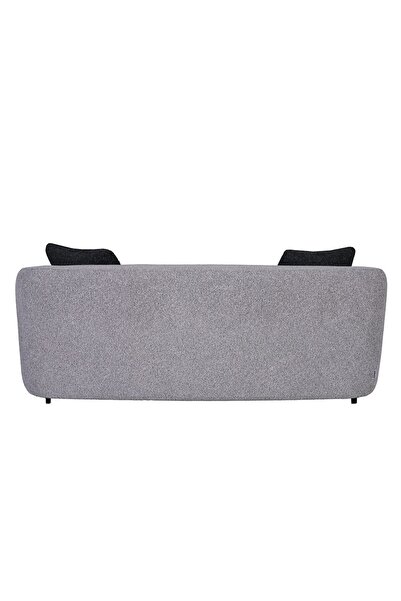 Danube Home Lucio 2 Seater Fabric Sofa - Grey, Solid Wood Frame, 183x95x71cm, 2 Years Warranty, Stylish Design