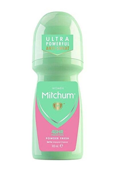 Mitchum مزيل عرق ومضاد للتعرق باودر فريش للنساء، حماية تدوم 48 ساعة، 100 مل