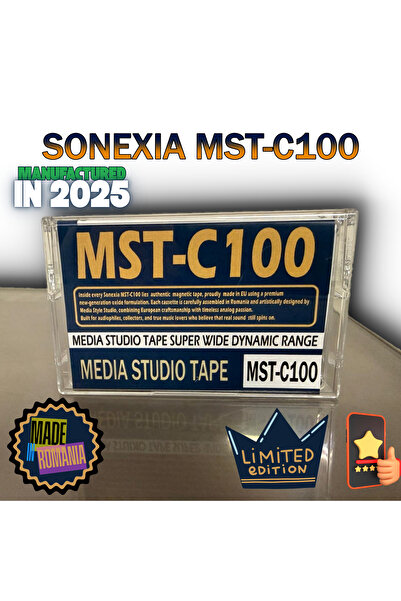 SONEXIA MST-C100 – 100 Min Audio Cassette for Collectors and Audiophiles” ✅