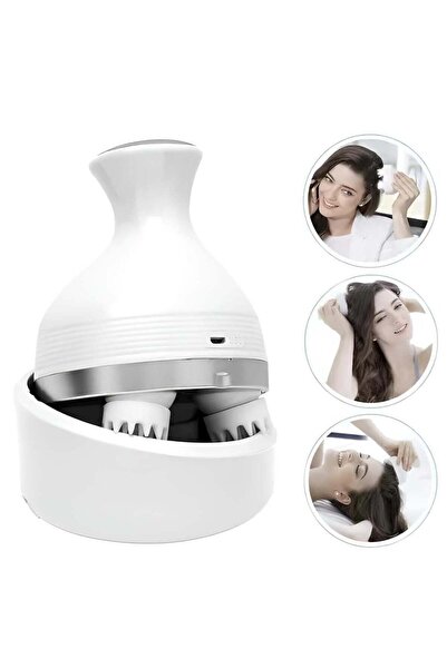 Houmt جهاز تدليك فروة الرأس الكهربائي القابل لإعادة الشحن - 76 عقدة تدليك، مق...