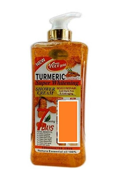 Veet Gold كريم الاستحمام بالكركم لتبييض البشرة الفائق 1000 مل