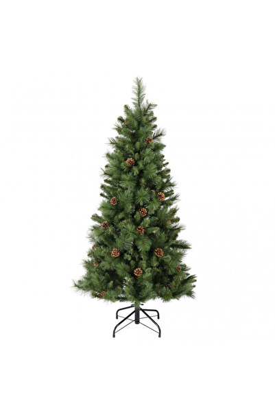 Everlands Brad de Crăciun artificial cu conuri din pin Norwich, 150 cm, 446 crengi, suport metalic, verde