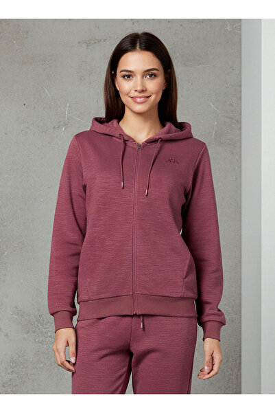 Kappa Women Zip Closure Hooded Sweatshirt