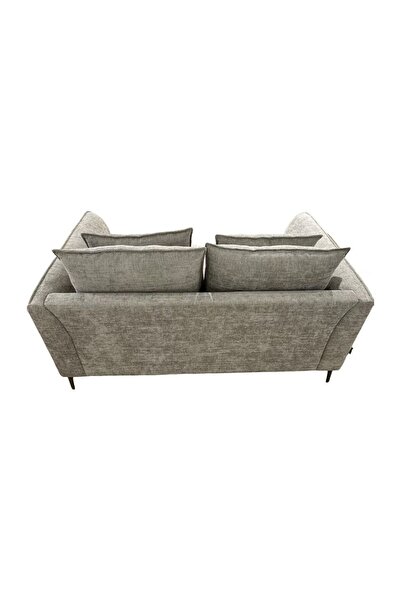 Danube Home Jamir 2 Seater Fabric Sofa - Light Brown, Stylish & Comfortable, 163x91x96cm, 2 Year Warranty