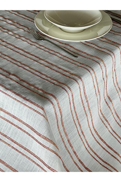 Lucien Home Striped Gardenia Tablecloth