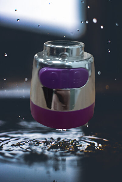 BULİTRA Su Armatürleri New 22mm Faucet Nozzle Aerator Bubbler Sprayer Water Saving Tap Filter Two Modes Purple