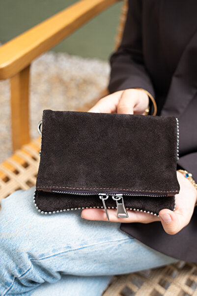 LAMİNTA Etre Acı Brown Genuine Leather Crossbody Bag