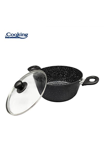 Heinner Forged Aluminum Semi-Pot 24X10 Cm, 3.8L, Onix, Cooking By