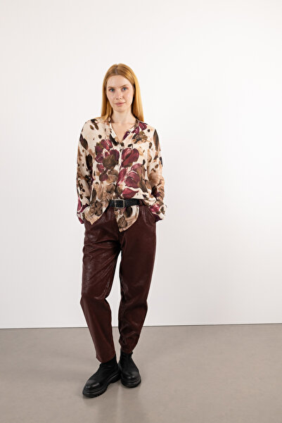 Butik Suat Nubuk Görünümlü Kemer Detay Pantolon