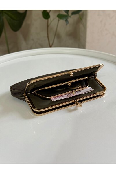 Bagnest Clip-On Soft Genuine Leather Women's Wallet