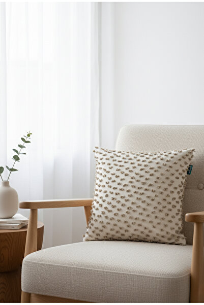Rolivs وسادة أمبرا مزخرفة بنقوش عصرية مقاس 47x47 سم - dila06