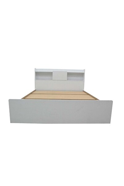 Danube Home Supreme 180x200 King Bed - White, Engineered Wood with Storage & 2-Year Warranty - Stylish & Durable