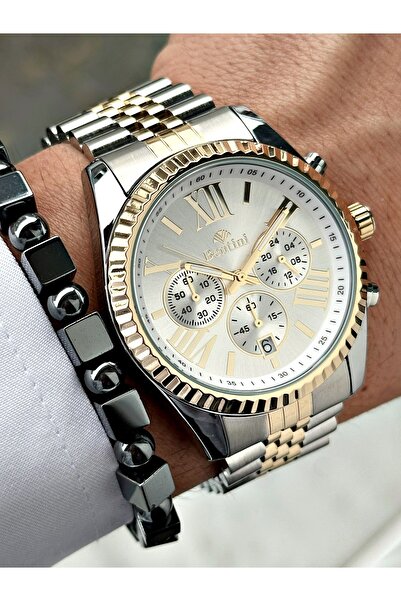 Bentini Men's Wrist Watch – Functional, Steel Band, Waterproof, 2-Year Warranty