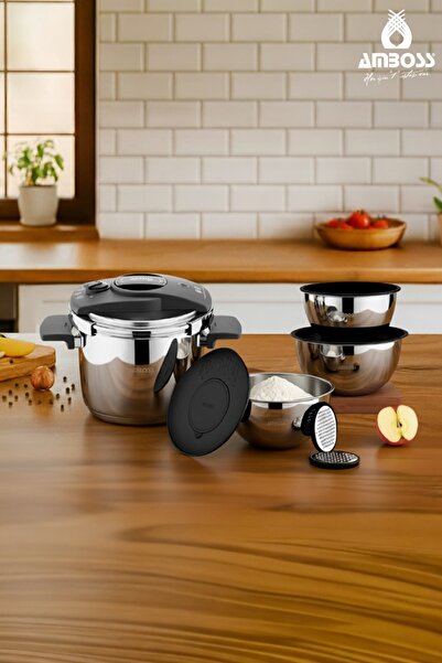 Amboss 11 pcs-10L Stainless Steel Pressure Cooker + with 9 pcs satin bowl set