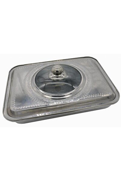 vanora Oven Tray With Lid, Stainless Steel, 39X29X7, Home