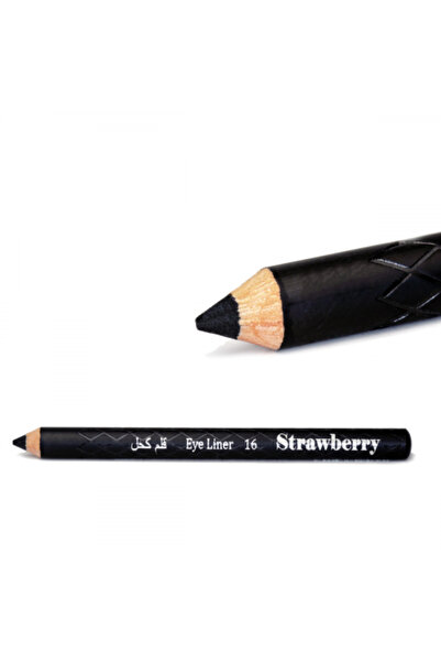 STRAWBERRY Wooden Eyeliner Pencil No.16 - Black