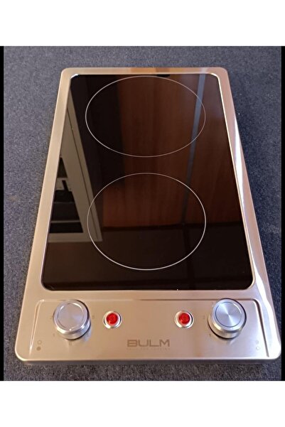 BULM 2-Burner Ceramic Electric Built-in Hob, Steel Frame, 29×51 cm - B30-050X