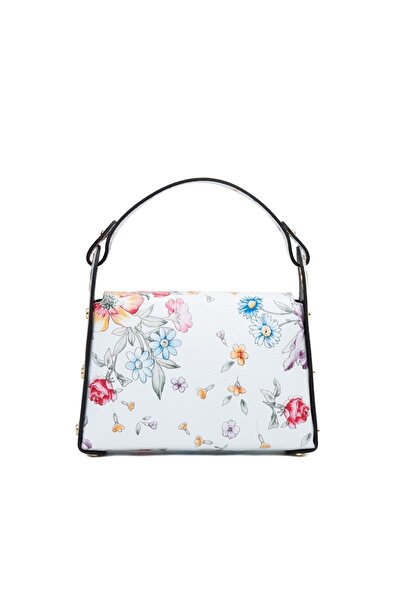 Posete Fagaras Alma Leather Purse - Floral, Casual Bag Made of Genuine Leather, Handbag, Bags