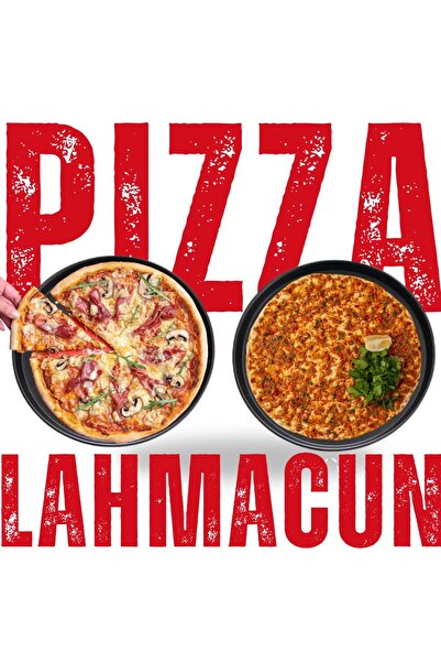 Dibeksan 40cm Eloksal kaplama Büyük Boy Pizza Tepsisi (Yanmaz Yapışmaz)