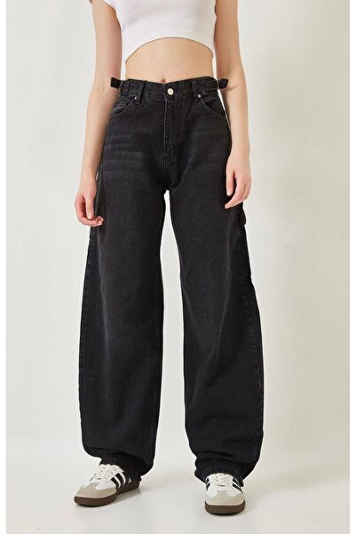 SU SHE The New Season//Epaulette//High Waist//Slop Baggy//Women's Jeans