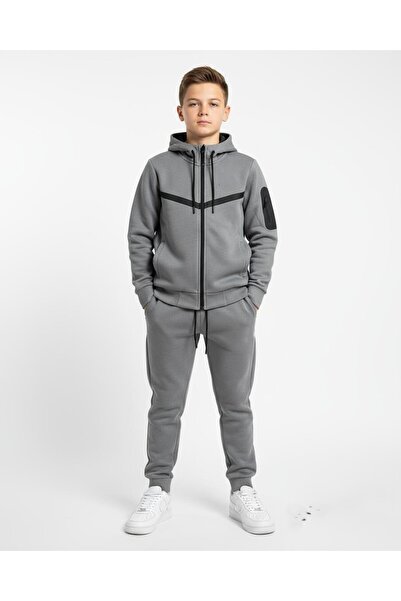 ESKİŞEHİR YUMURCAK Thick Tracksuit Set with Bottom and Top 3 Thread Jardonlu Fabric