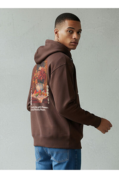 SP Characters Men Regular Fit Auguste Renoir Print Hoodie