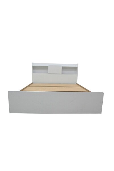 Danube Home Supreme 160x200 Queen Bed with Storage - White, Engineered Wood, 2-Year Warranty, Stylish & Durable