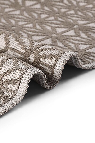 Bluenity Nocta Natural Cotton 2-Piece Bath Mat & Rug Set 60X100 50X60 Beige