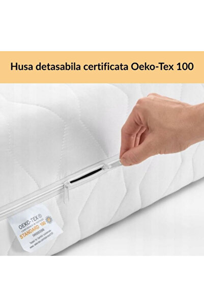 Royal Baby Dreams Air Konfort Mattress, Antibacterial, Antiallergic and Washable Cover 120 X 60 X 12 cm