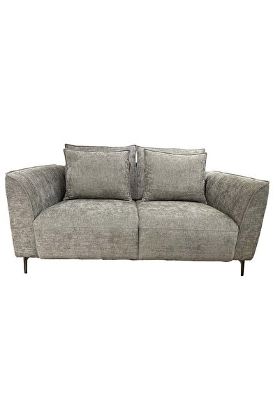 Danube Home Jamir 2 Seater Fabric Sofa - Light Brown, Stylish & Comfortable, 163x91x96cm, 2 Year Warranty