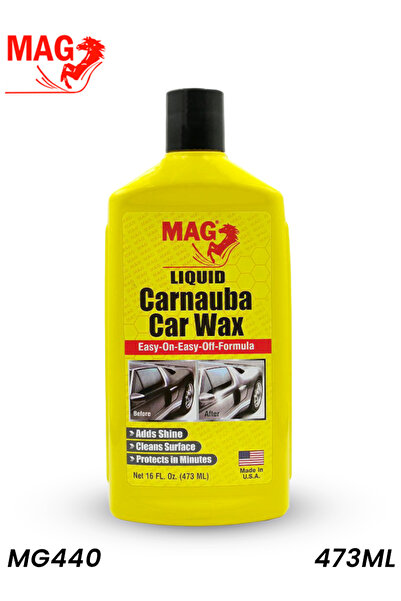 MAG MG440 Liquid Carnauba Car Wax 473ml – Easy Application, Shine, UV Protect...
