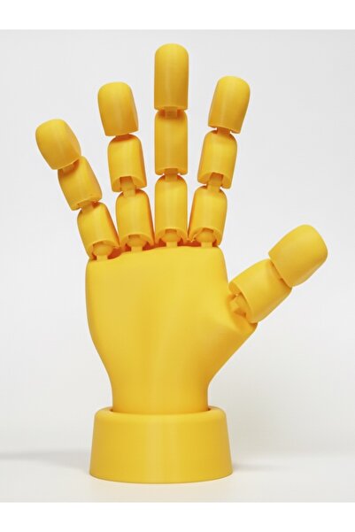 Generic 3D Baskı Tam Eklemli Hareketli El Figürü - Yaratıcı Masa Dekoru ve Obje