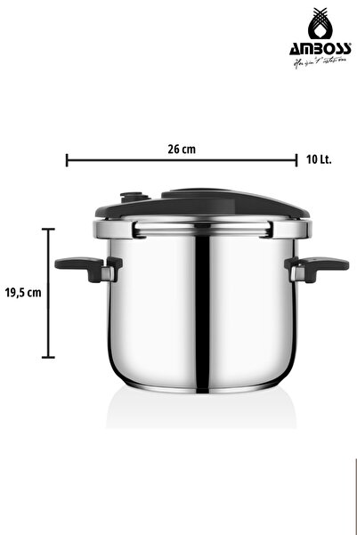 Amboss 11 pcs-10L Stainless Steel Pressure Cooker + with 9 pcs satin bowl set